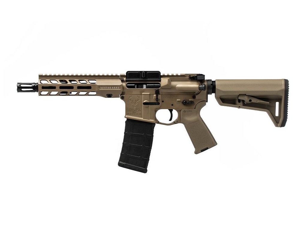 Puška samonabíjecí Stag Arms STAG 15 Enhanced Duty SBR LH / .223 Rem / 7,5" – FDE