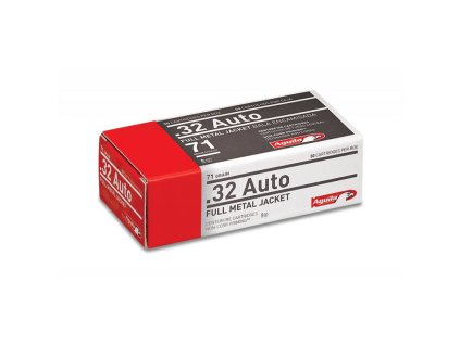 Náboj kulový Aguila Handgun 7,65 mm Browning FMJ 4,6 g / 71 gr, balení 50 ks