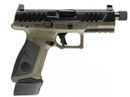 Pistole samonab. Beretta, Mod.: APX A1 Tactical, Ráže: 9mm Luger, 17+1, závit, zelená
