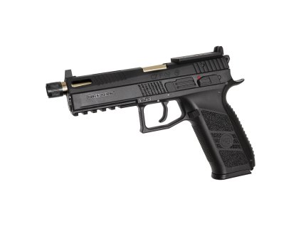 ASG CO2 pistole CZ P-09 OR GBB, plastový kufr - Černá