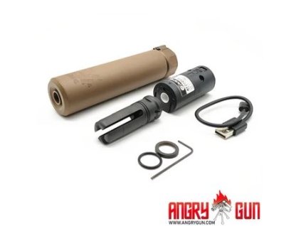 Angry Gun nasvětlovací tlumič QD SOCOM556 / 5.56, 6,3" – FDE