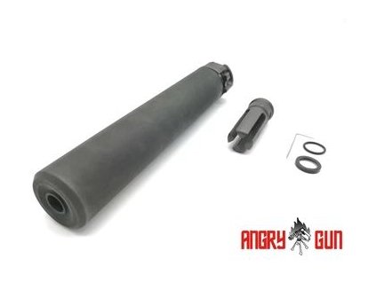 Tlumič hluku Angry Gun QD SOCOM762 s ražením / Airsoft, 8,4" – BLK