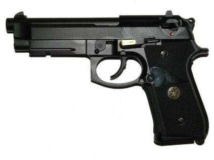 WE GBB CO2 pistole M9A1 - Černá