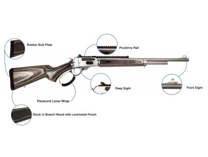 Puška opak. Rossi R95 Laminated / .44 Magnum, 18" – CRM