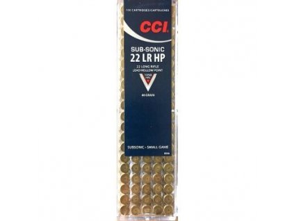 4255 naboj kulovy cci small game subsonic hp 22 lr 40gr lhp