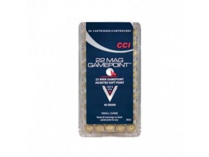 4324 naboj kulovy cci small game gamepoint 22 wmr 40gr 2 6g jsp