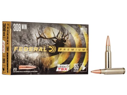 4363 naboj kulovy federal premium vital shok 308 win 165gr barnes triple shok
