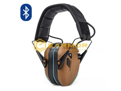 EARMOR elektronická sluchátka M300T Bluetooth - Coyote Brown