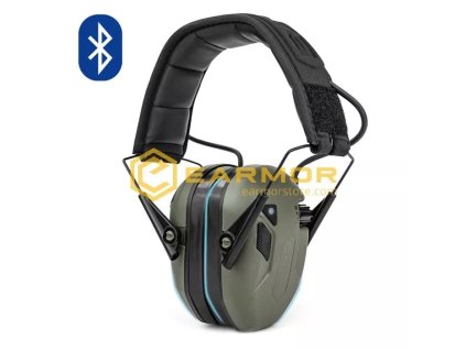 EARMOR elektronická sluchátka M300T Bluetooth - Zelená (Foliage Green)