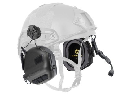 EARMOR taktický headset M32H PLUS, montáž na helmu - Černá