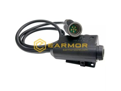 EARMOR M52 Military Version PTT spínač – NATO 6-pin – BLK