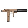 Plynový samopal VORSK VMP-1X GBB s tlumičem / Green Gas – TAN