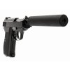 WE GBB plynová pistole P38K (P010S) s tlumičem - Černá