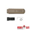 Angry Gun 3D tištěný ocelový tlumič FLOW 556K / 5.56, 5,5" – FDE