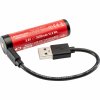 6141 3 surefire li ion aku 18650 3 6v 3500mah s micro usb konektorem a kabelem
