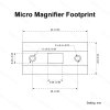 Prizmatická předsádka PARAGON 3x18 Micro Magnifier - Černá