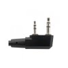 EARMOR M56 DUALCOMM PTT spínač / Kenwood – Baofeng 2-pin – BLK