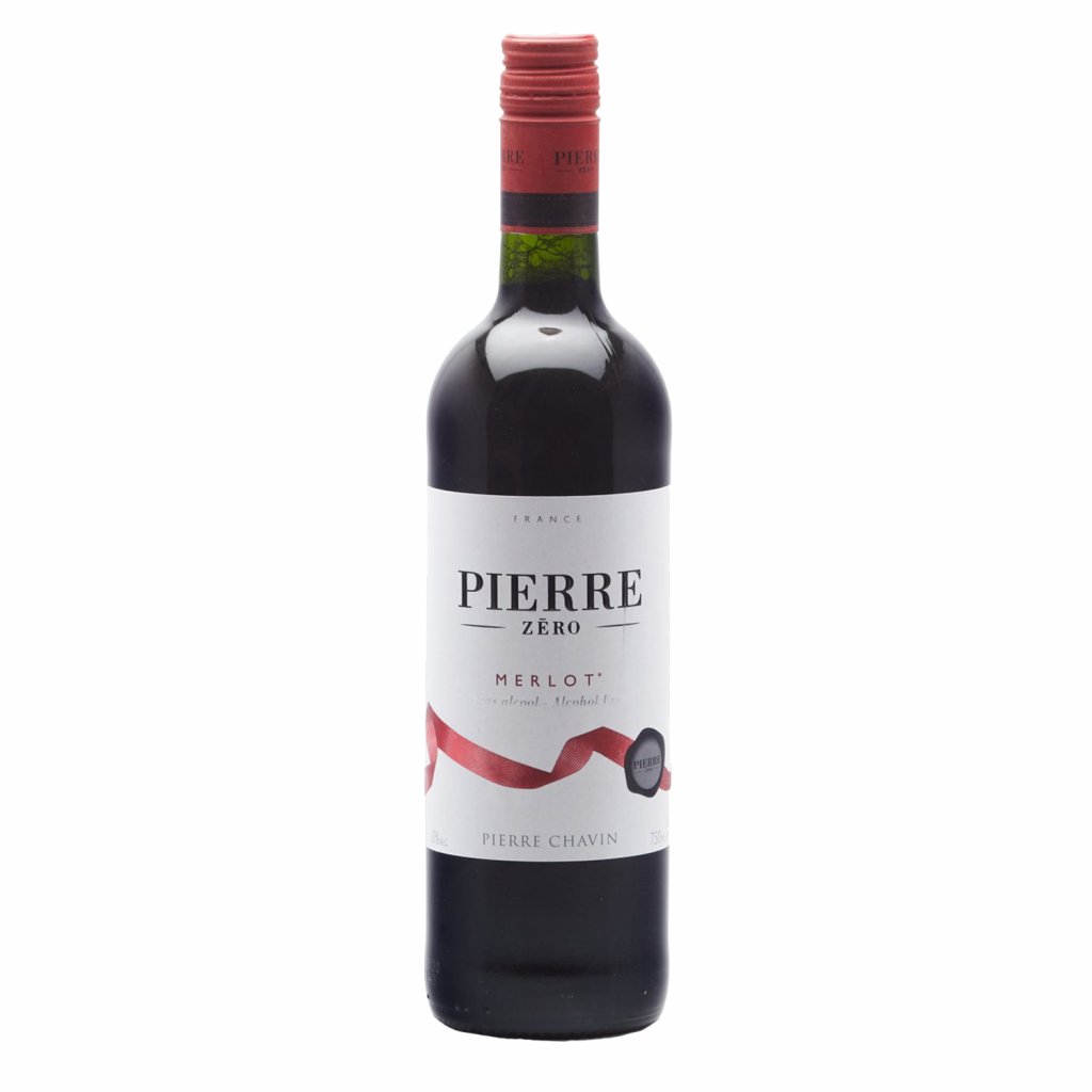 Pierre Zero Merlot nealkoholické nealko červené víno