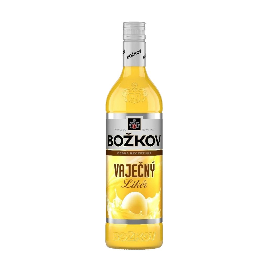 Vaječný likér (Božkov) 15% 0,5L Bratislava alkohol party oslava Red Bear