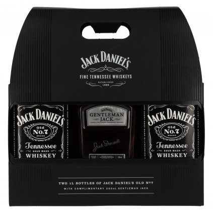 Jack Daniel's Travel Pack 40% 2x1L + 0,2L whisky darčekové balenie Bratislava Red Bear alkohol online darček party oslava