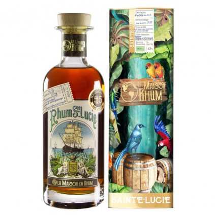 La Maison Du Rhum Santa Lucia 2013 No.5 Red bear alkohol rum limitovaná edícia v tube