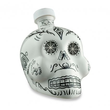 KAH Tequila Blanco lebka dizajnová fľaša darčekový alkohol red bear Bratislava