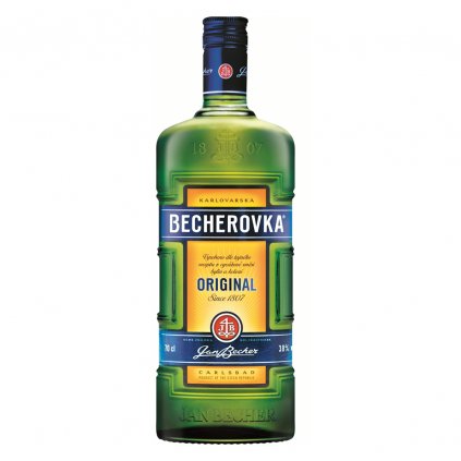 Becherovka 38% 0,7 l original red bear Jan Becher bylinný likér alkohol bratislava