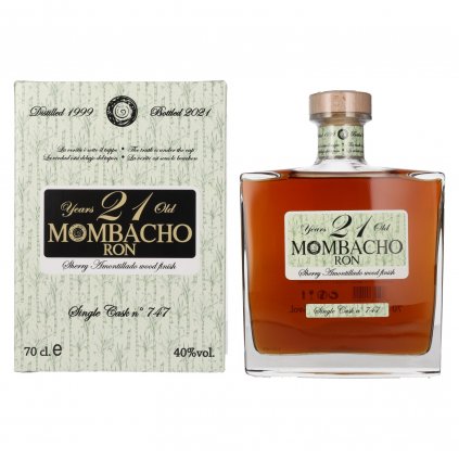 Mombacho Old Sherry Amontillado Wood Finish Red bear alkohol rum bratislava v darčekovom balení darček