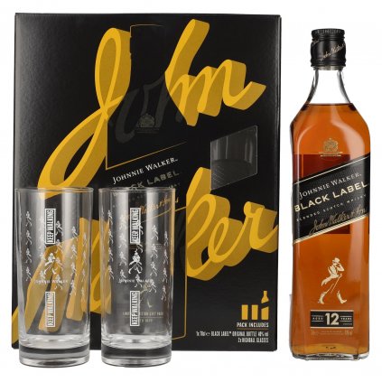 Johnnie Walker Black Label 12y s pohármi red bear alkohol bratislava