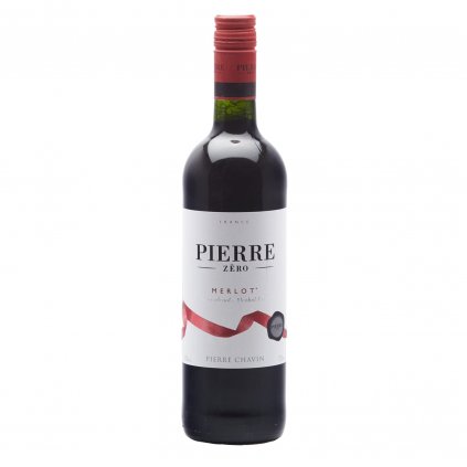 Pierre Zero Merlot nealkoholické nealko červené víno