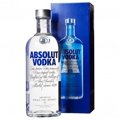 absolut xxl blue vodka 3L red bear alkohol bratislava darčekové balenie