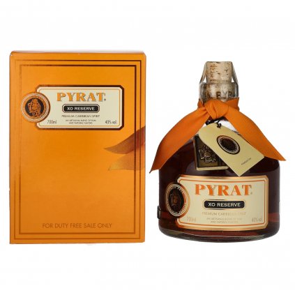 Pyrat XO reserva 40% rum alkohol red bear bratislava v kartóne darčekové balenie