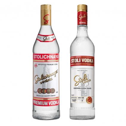 Stolichnaya vodka (stolivodka) ruská vodka alkohol red bear bratislava