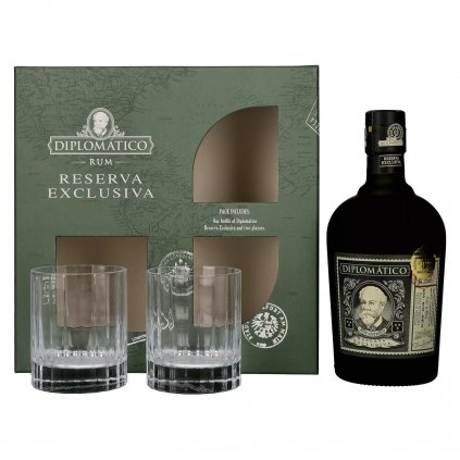 Diplomatico Reserva exclusive s pohármi darčekové balenie Redbear alkohol online bratislava distribúcia veľkoobchod alkoholu
