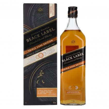 Johnnie Walker Black Label Triple cask edition 40% 1L v kartóne whisky alkohol darčekové balenie Bratislava Red Bear online