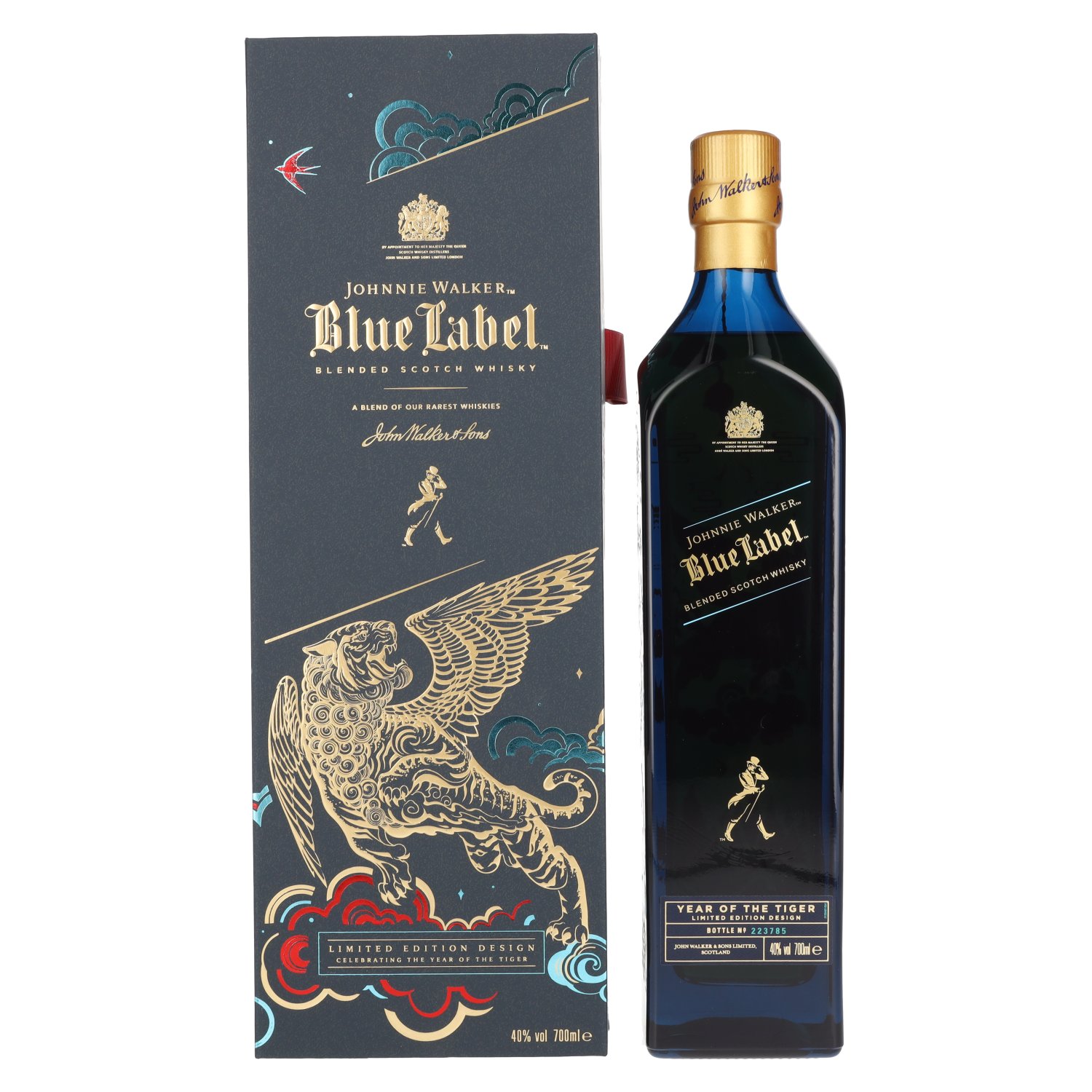 Johnnie Walker Blue Label YEAR OF THE TIGER 40% 0,7L v kazete