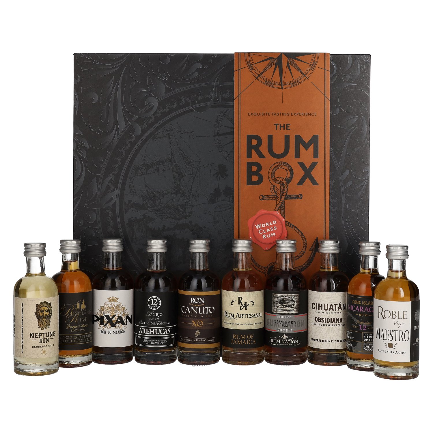 1423 World Class Spirits The Rum Box 40,9% 10x0,05L