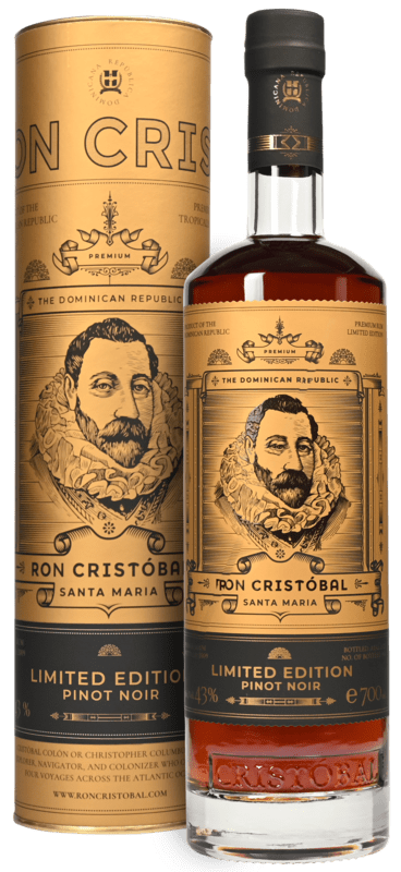 Ron Cristobal Santa Maria Pinot Noir 43% 0,7L v tube
