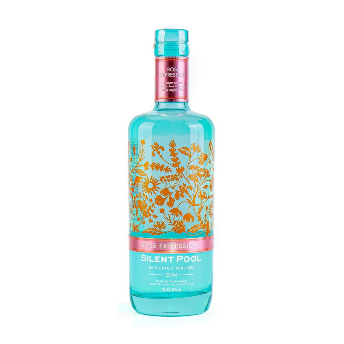 E-shop Silent Pool Rose Expression Gin 43% 0,7 l (čistá fľaša)