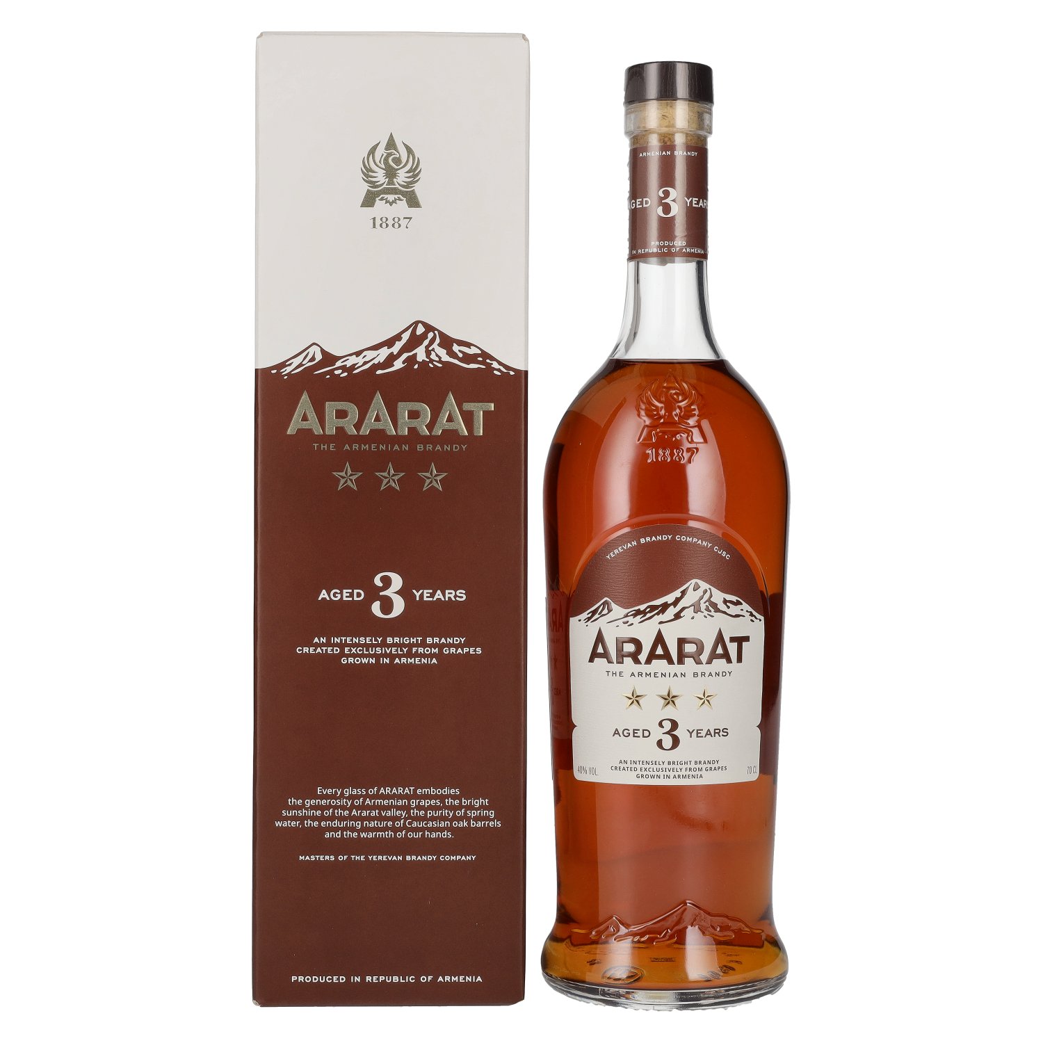 Ararat 3y 40% 0,7L v kartóne