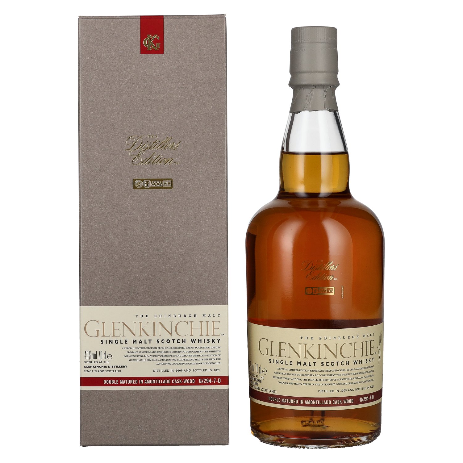 Glenkinchie The Distillers Edition 2021 Double Matured 2009 43% 0,7L v kartóne