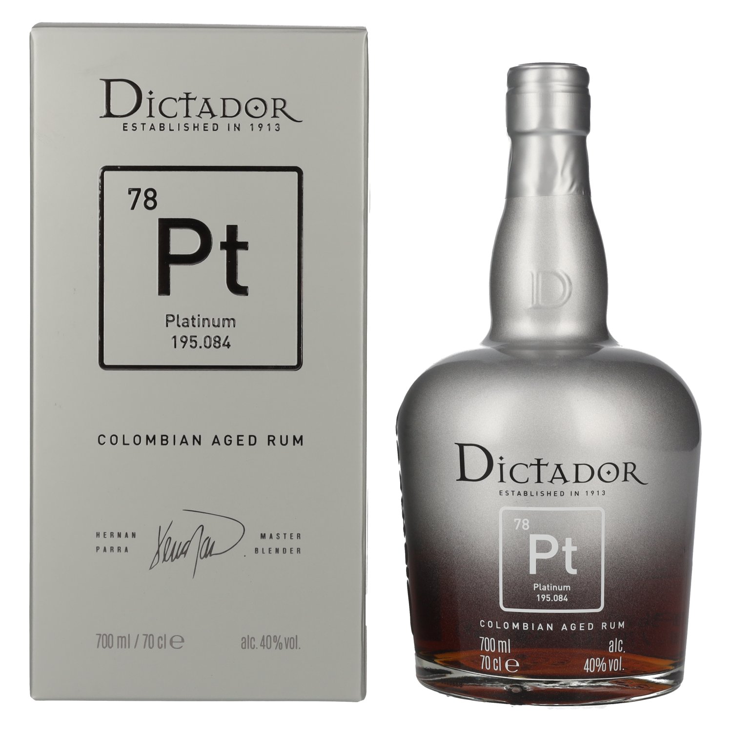 Dictador Platinum 40% 0,7L v kartóne