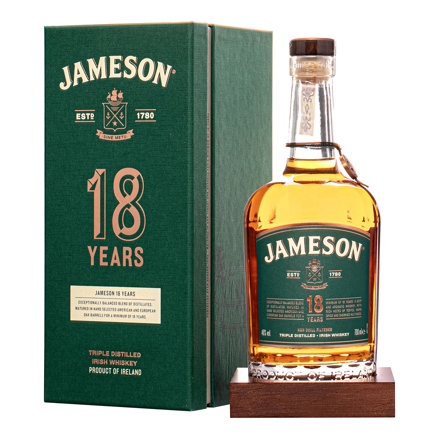 Jameson 18y 46% 0,7L v kazete