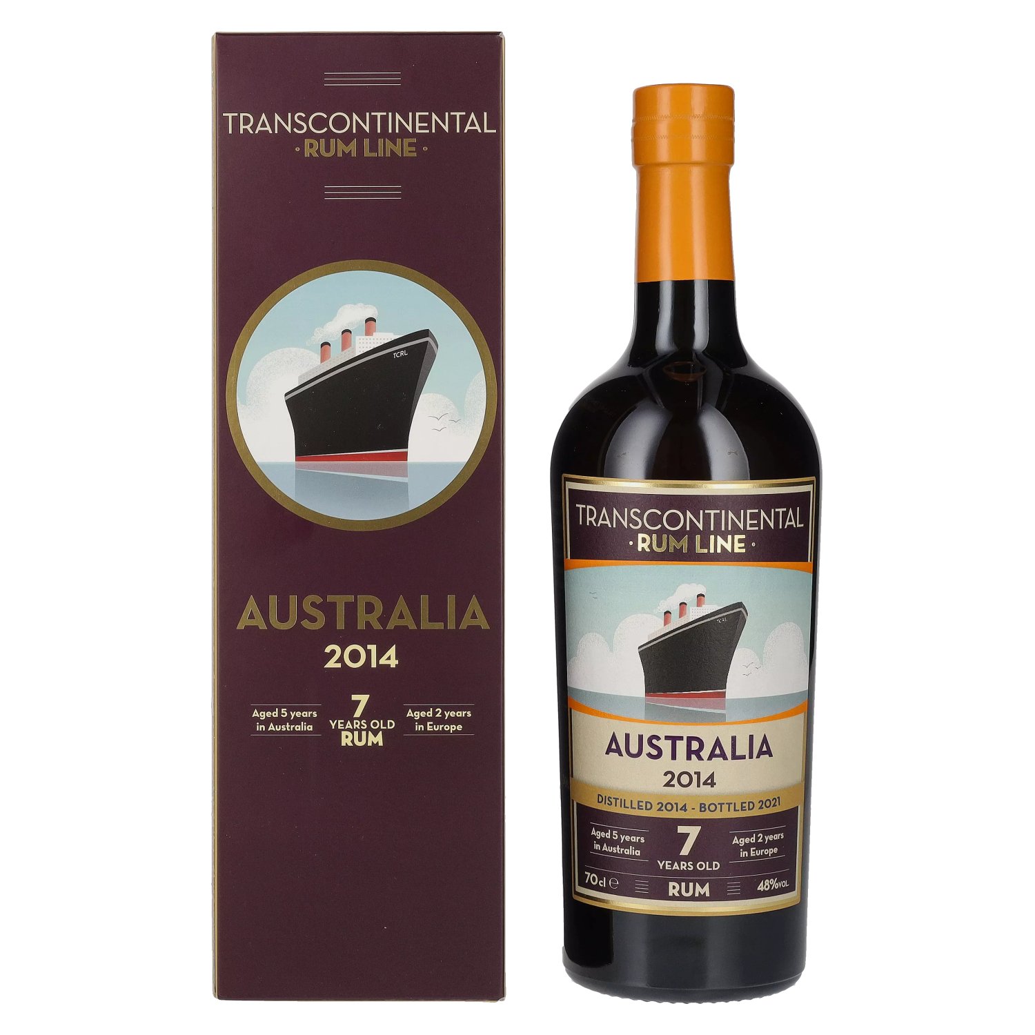 E-shop Transcontinental Rum Line Australia 2014 48% 0,7L v kartóne