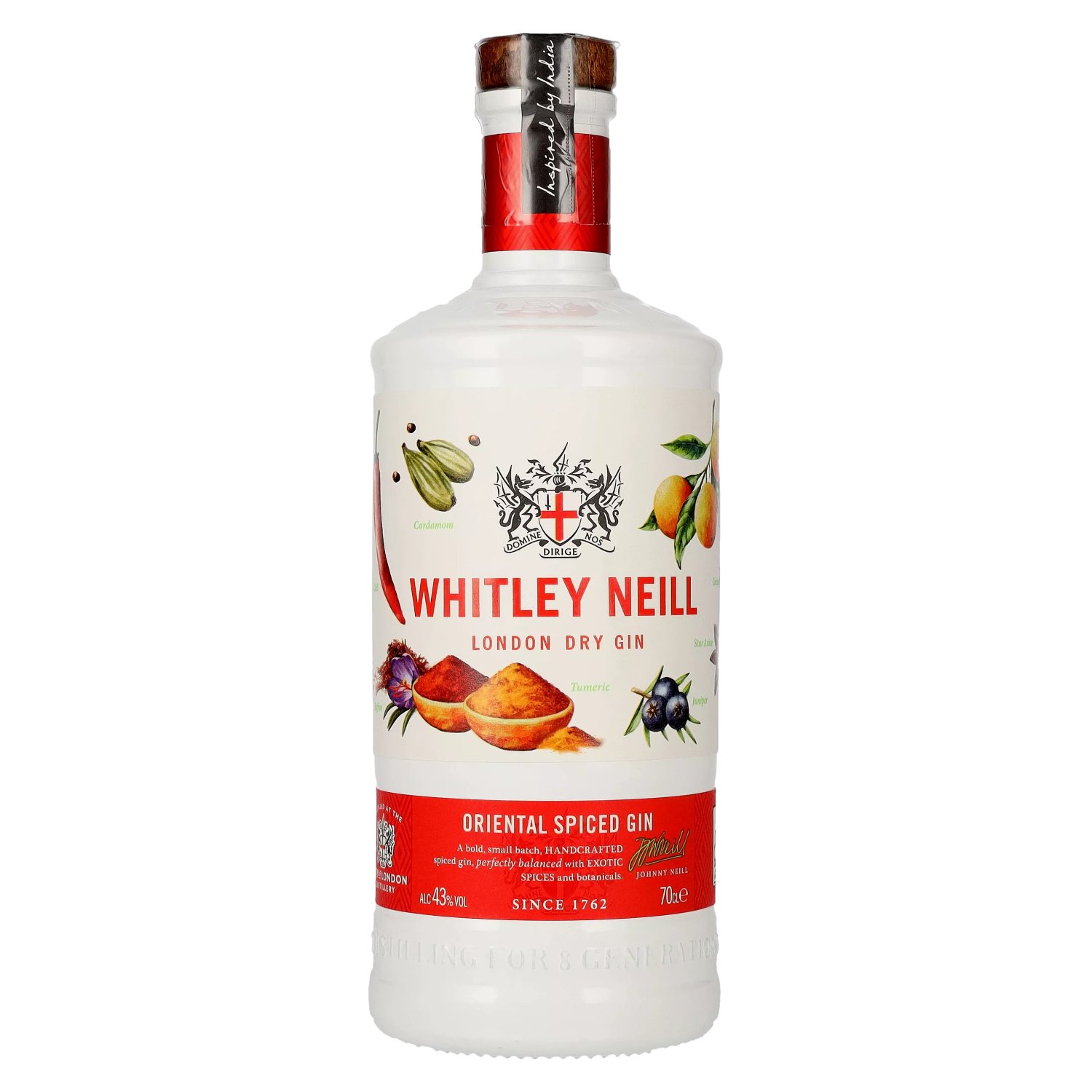 E-shop Whitley Neill London Dry Oriental Spiced Gin 43% 0,7L