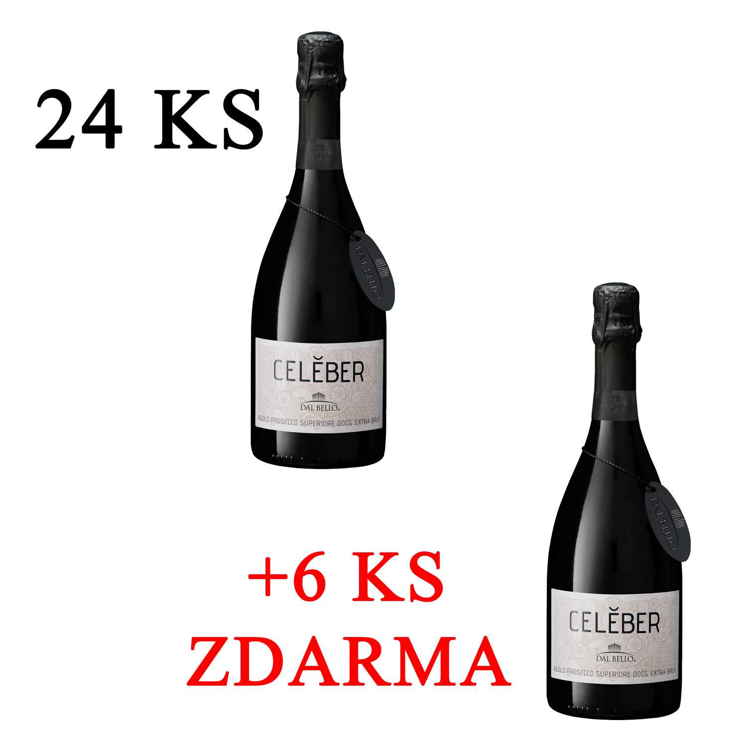 E-shop Dal Bello DOCG "Celeber" Prosecco (4 kartóny + 1 zdarma)