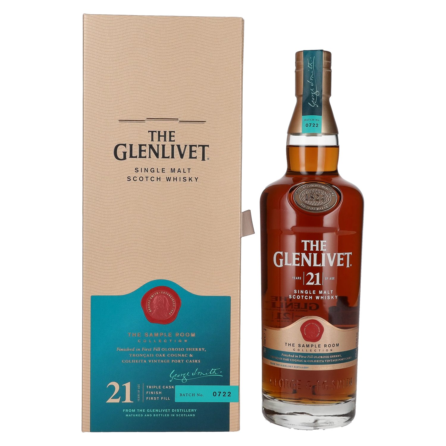 The Glenlivet Sample room collection 21y 43% 0,7L v kazete