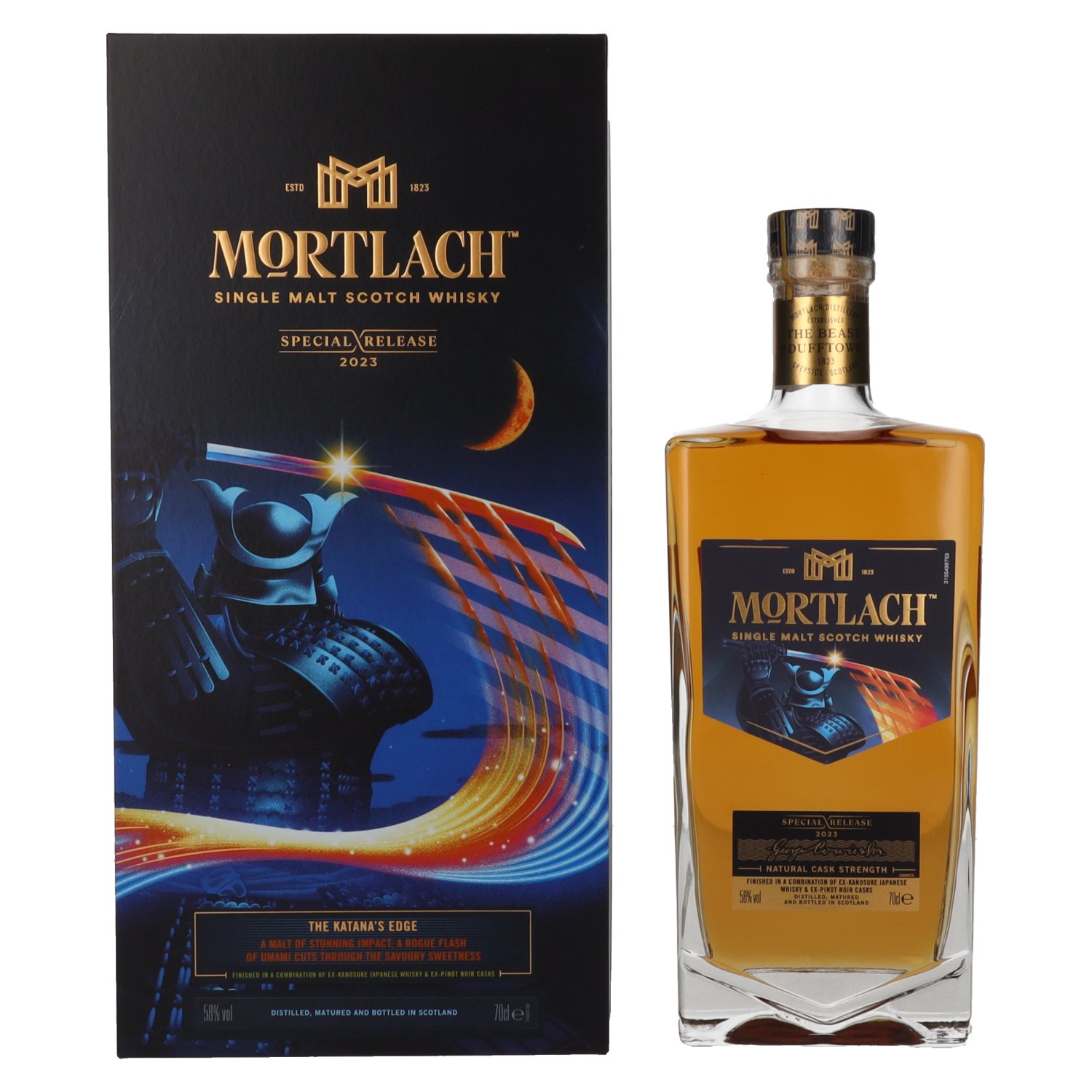 Diageo Mortlach The Katana's Edge Special release 2023 58% 0,7L v kazete