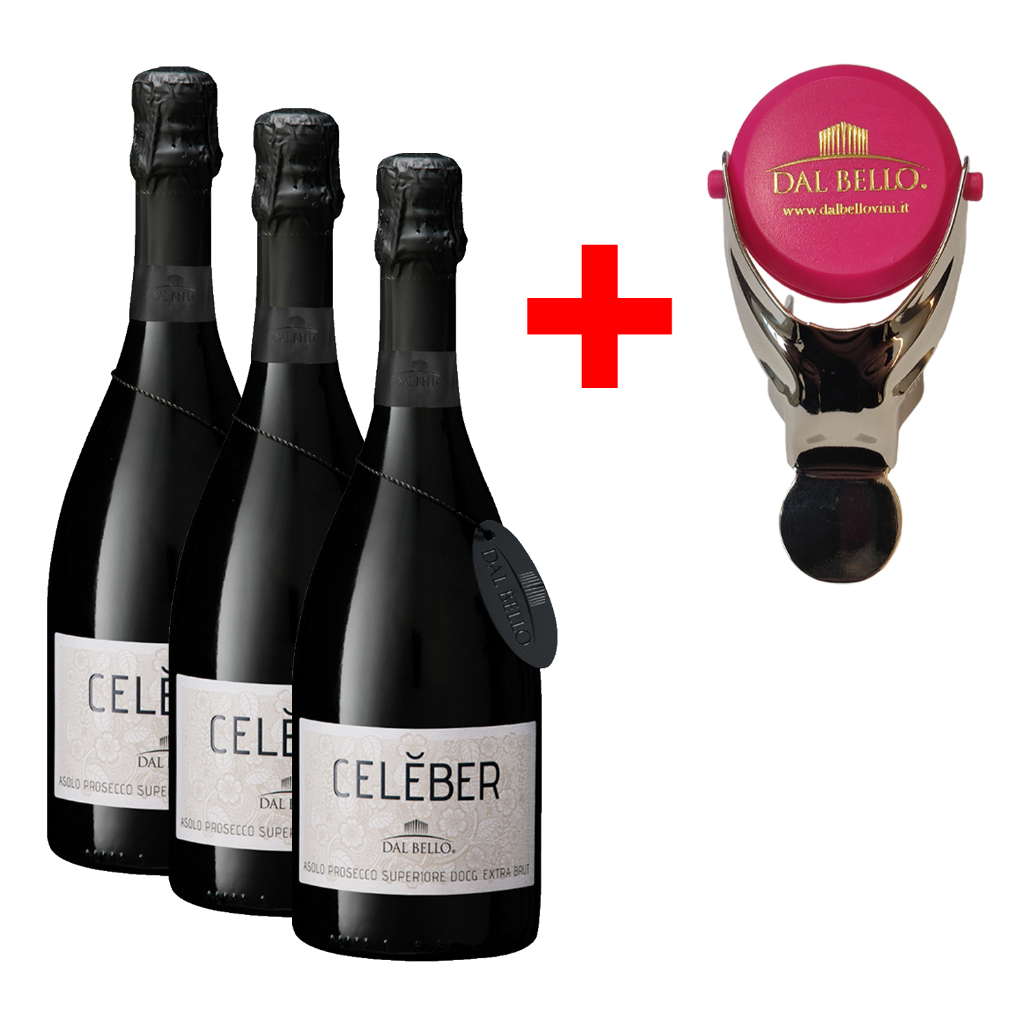 E-shop 3x Dal Bello DOCG "Celeber" Extra brut (Zatvárač zdarma)