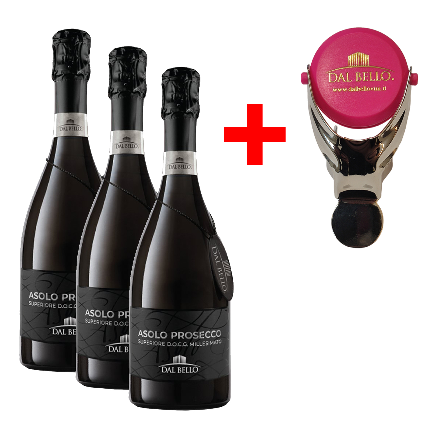 E-shop 3x Dal Bello DOCG Brut (Zatvárač zdarma)